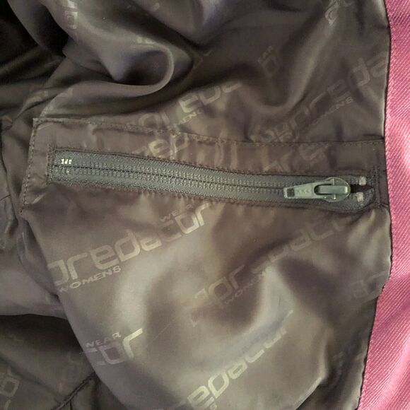 Predator Wear Jacket XS Purple Gray Removable Hood Insulated Ski Coat Parka - Picture 4 of 14